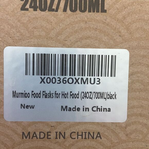 Murmioo Soup Thermos for Hot food black never opened - Picture 6 of 6